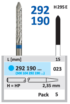 Karbidna freza HP za akrilat i metal - Horico - torpedo 023