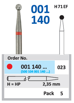Karbidna freza HP za metal - Horico - kuglasti 023