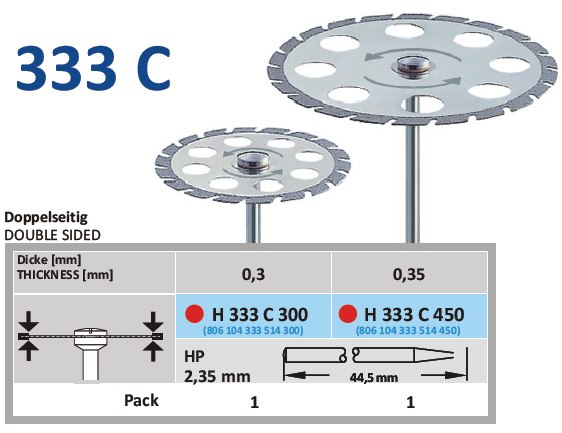 Dijamant šajbna obostrana - Horico