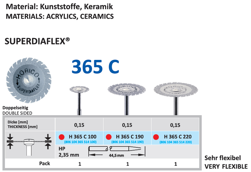 Dijamant šajbna obostrana - Horico