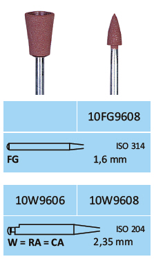 Gumice za poliranje metala, kompozita, vinira Horico - plamičast, svilenkasti sjaj
