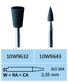 Gumice za poliranje zubnih ispuna od amalgama Horico - srednja 10W9632