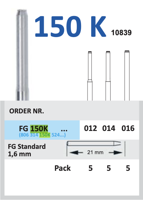 Dijamantski borer za turbinu CILINDRIČAN - Horico