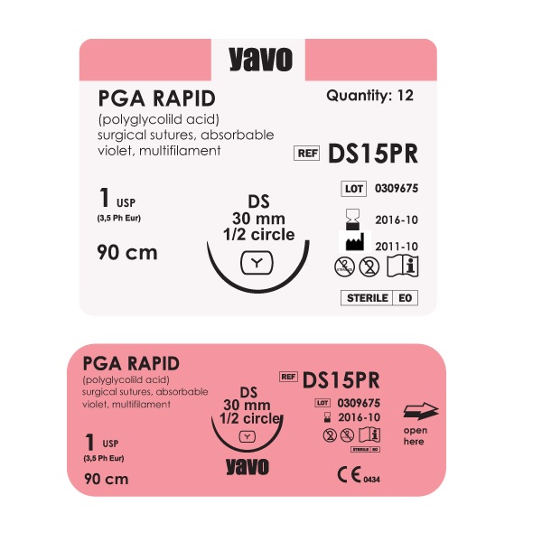 Hirurški konac PGA RAPID RESORPTIVNI 1kom YAVO